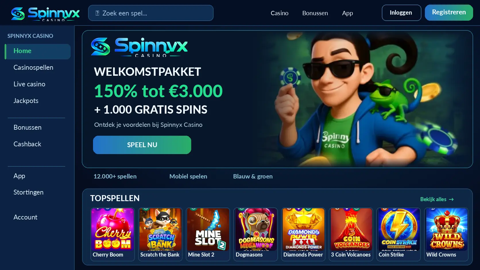 Spinnyx Casino Nederland: Online Games, Slots en Live Casino image 1